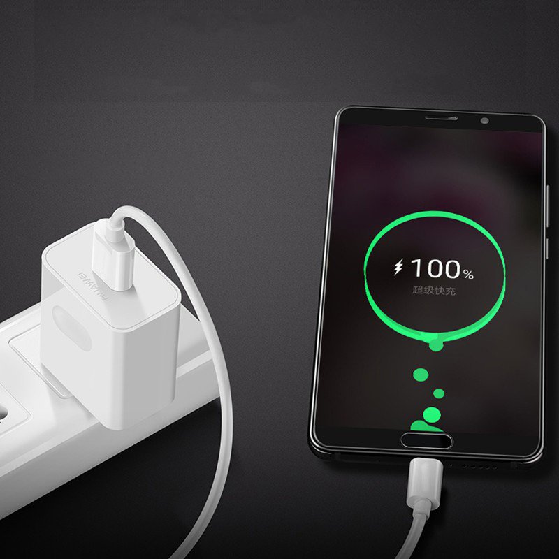 USB - cabo de dados de carregamento USB Tipo-C 5 A Huawei Super Charge 1 m branco