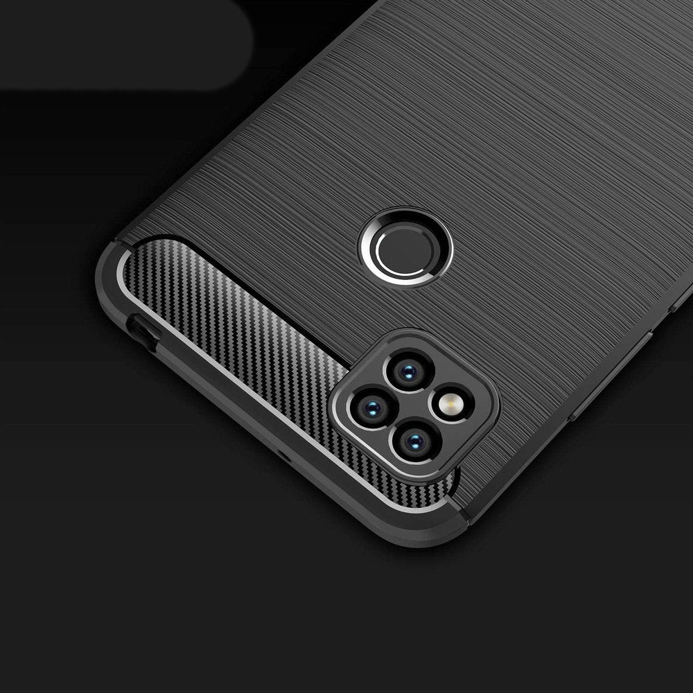 Capa carbono Capa flexível de TPU para Xiaomi Redmi 9C preta