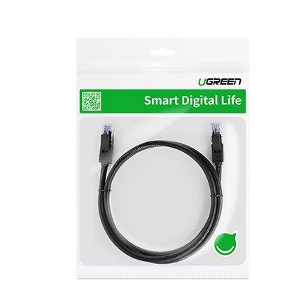 Cabo patchcord Ethernet Ugreen RJ45 Cat 6 UTP 1000 Mbps 1 m branco (20174 NW102)