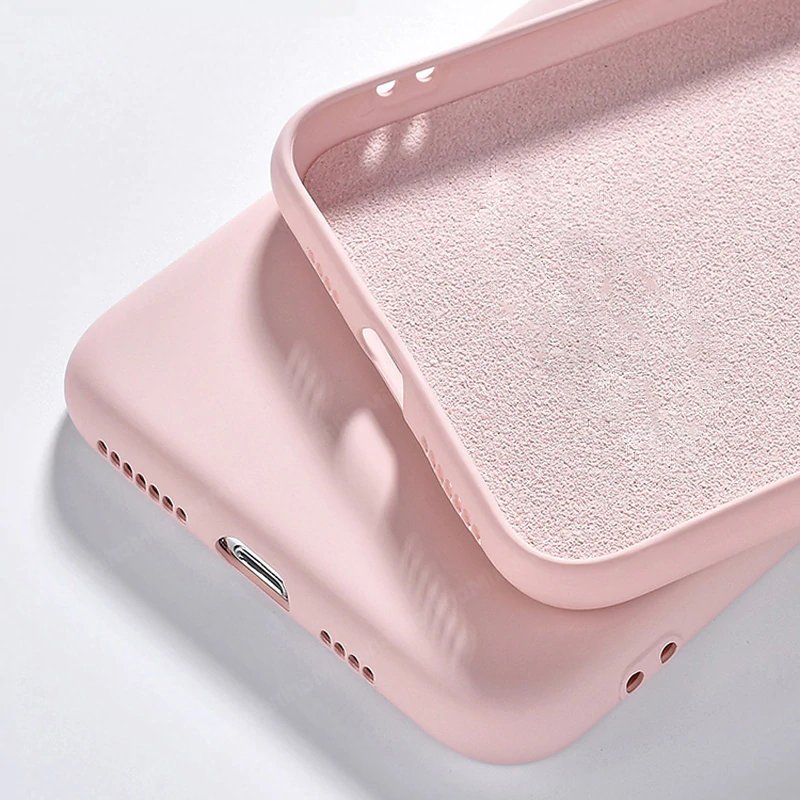 Capa de silicone com capa de borracha flexível macia para Samsung Galaxy A21S rosa