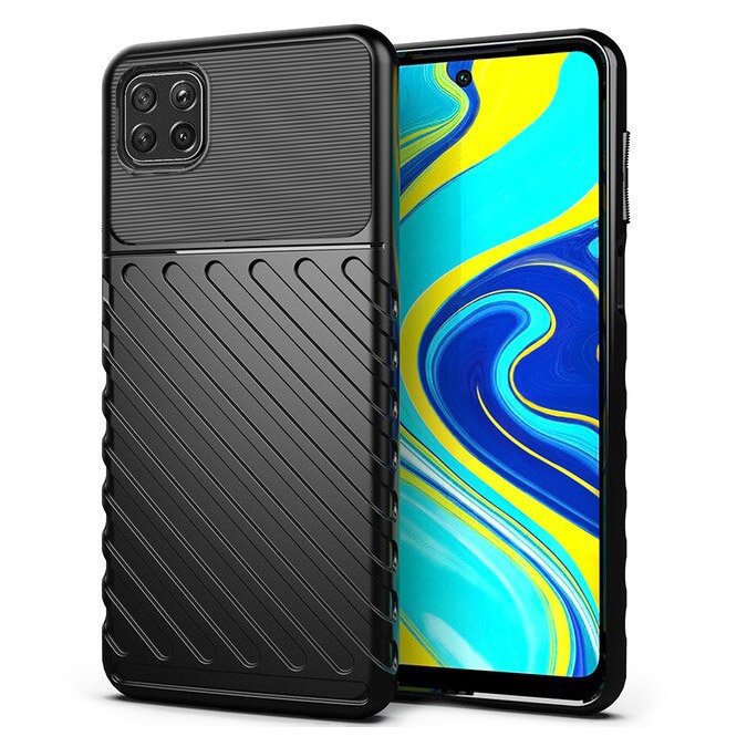 Capa Thunder Capa flexível resistente resistente em TPU para Xiaomi Redmi 9C preta