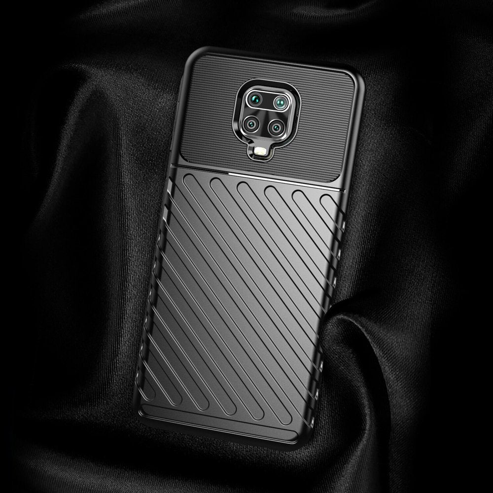 Capa Thunder Capa flexível resistente resistente em TPU para Xiaomi Redmi 9C preta