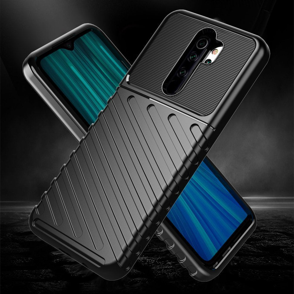 Capa Thunder capa flexível resistente resistente em TPU para Xiaomi Redmi 9 azul