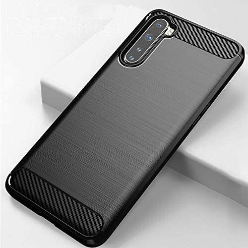 Estojo de carbono Estojo flexível de TPU para OnePlus Nord preto
