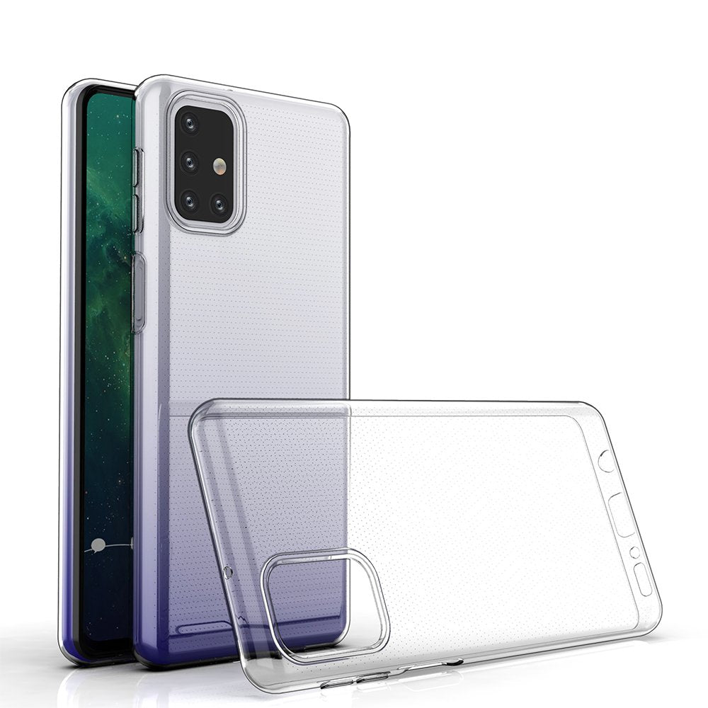 Capa ultra clara de 05 mm em gel TPU para Samsung Galaxy M31s transparente