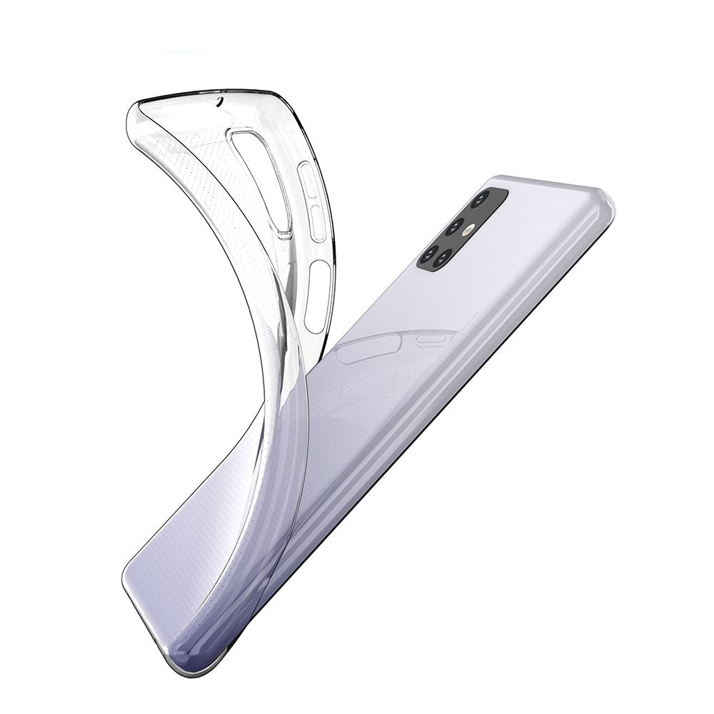 Capa ultra clara de 05 mm em gel TPU para Samsung Galaxy M31s transparente