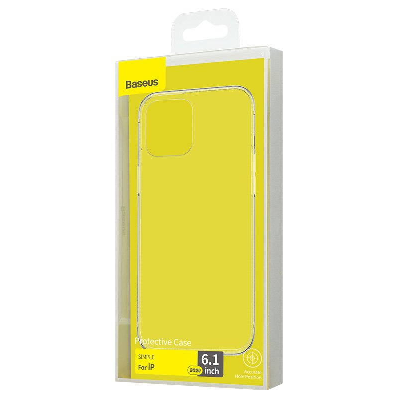 Baseus Simple Case Capa de gel flexível para iPhone 12 Pro - iPhone 12 Transparente (ARAPIPH61N-02)