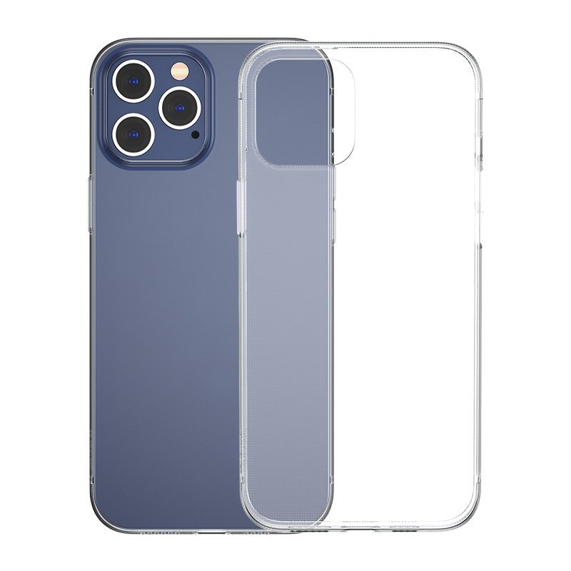 Baseus Simple Case Capa de gel flexível para iPhone 12 Pro Max Transparente (ARAPIPH67N-02)