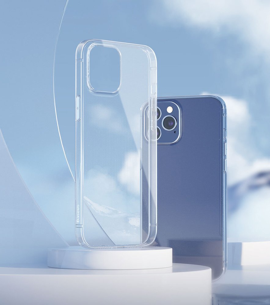 Baseus Simple Case Capa de gel flexível para iPhone 12 Pro Max Transparente (ARAPIPH67N-02)