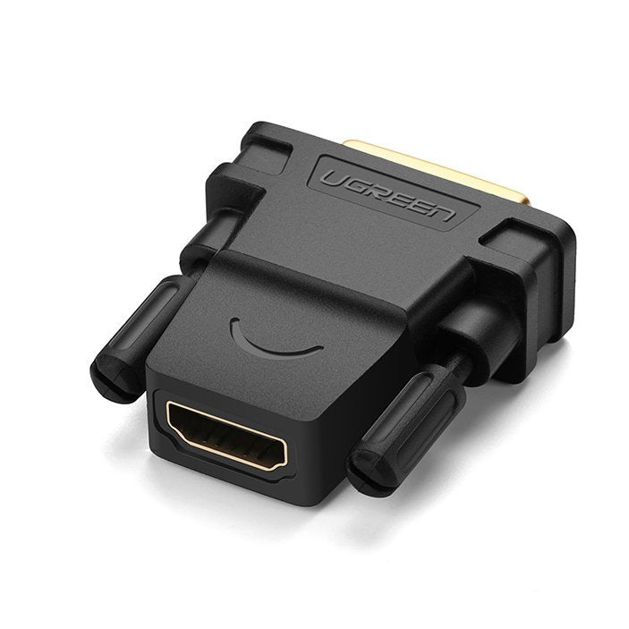 Ugreen HDMI (fêmea) - adaptador DVI 24 + 1 (macho) FHD 60 Hz preto (20124)