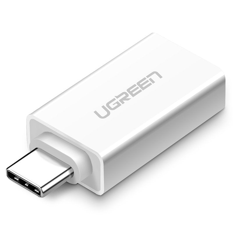 Ugreen USB 3.2 Gen 1 (feminino) - adaptador OTG USB Tipo-C (masculino) branco (30155)