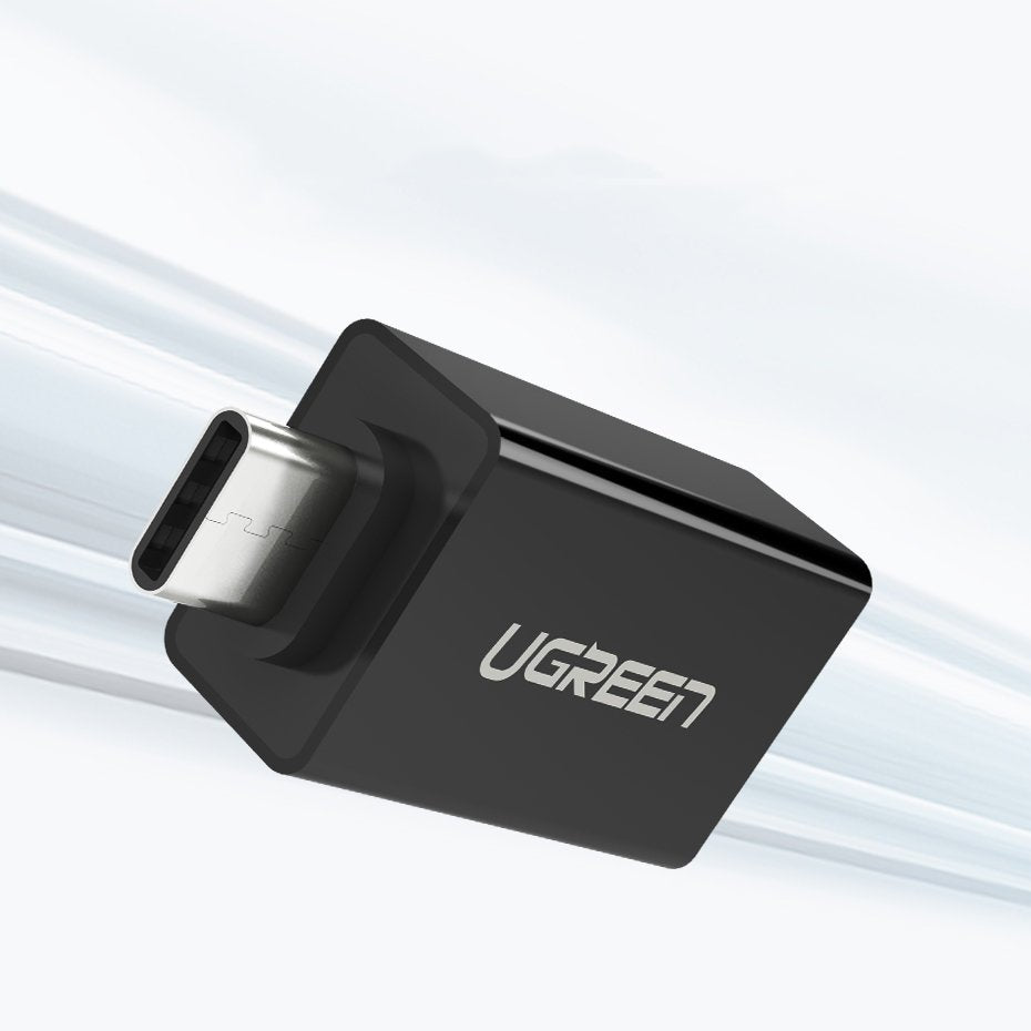 Ugreen USB 3.2 Gen 1 (feminino) - adaptador OTG USB Tipo-C (masculino) branco (30155)
