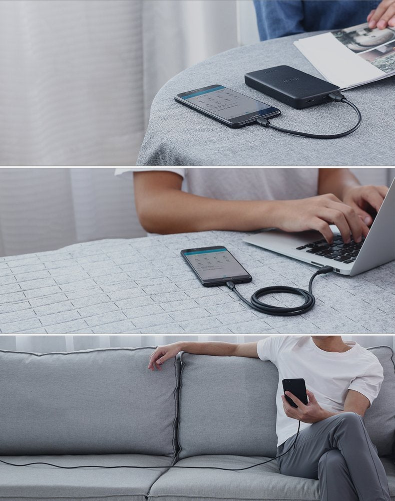 Ugreen USB - cabo de carregamento de dados micro USB 24 A 480 Mbps 15 m preto (US289 60137)