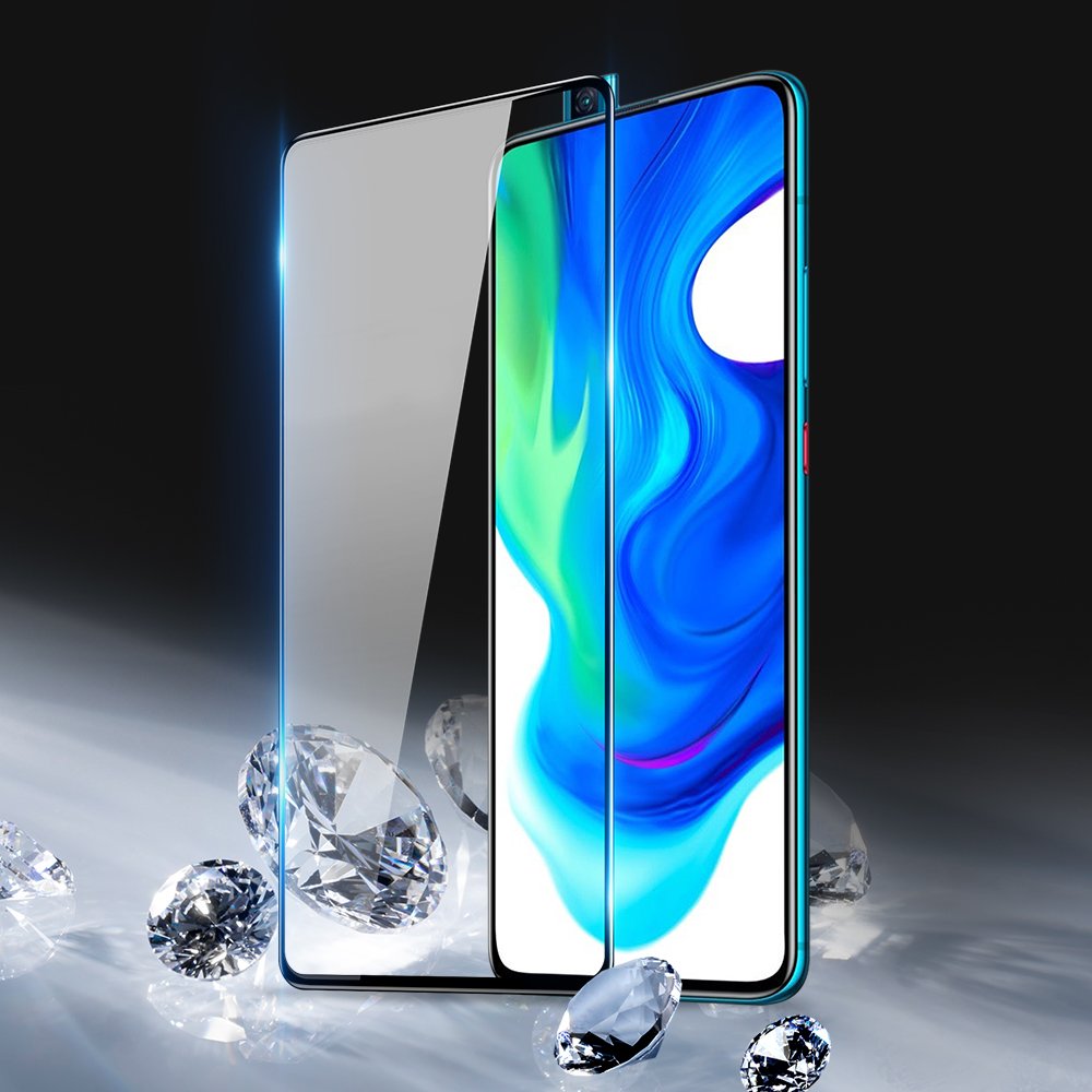 Protetor de tela resistente de vidro temperado 9D Dux Ducis 9D totalmente coberto com moldura para Xiaomi Redmi K30 Pro - Poco F2 Pro preto (case amigável)