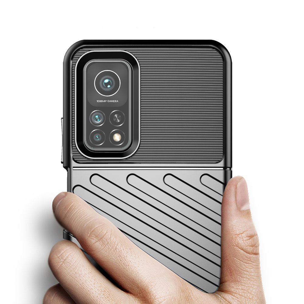 Capa Thunder Capa flexível resistente resistente em TPU para Xiaomi Mi 10T Pro - Mi 10T preta