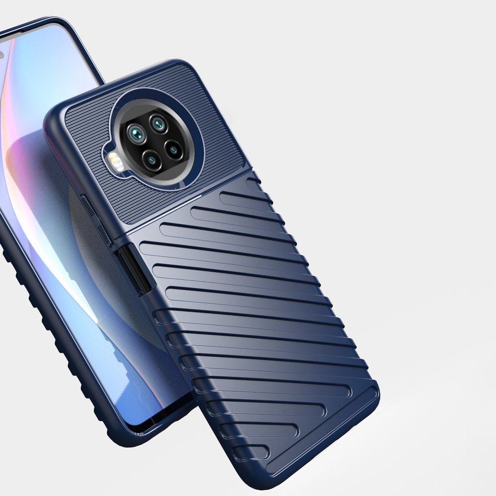 Capa Thunder Capa flexível resistente resistente em TPU para Xiaomi Mi 10T Lite azul