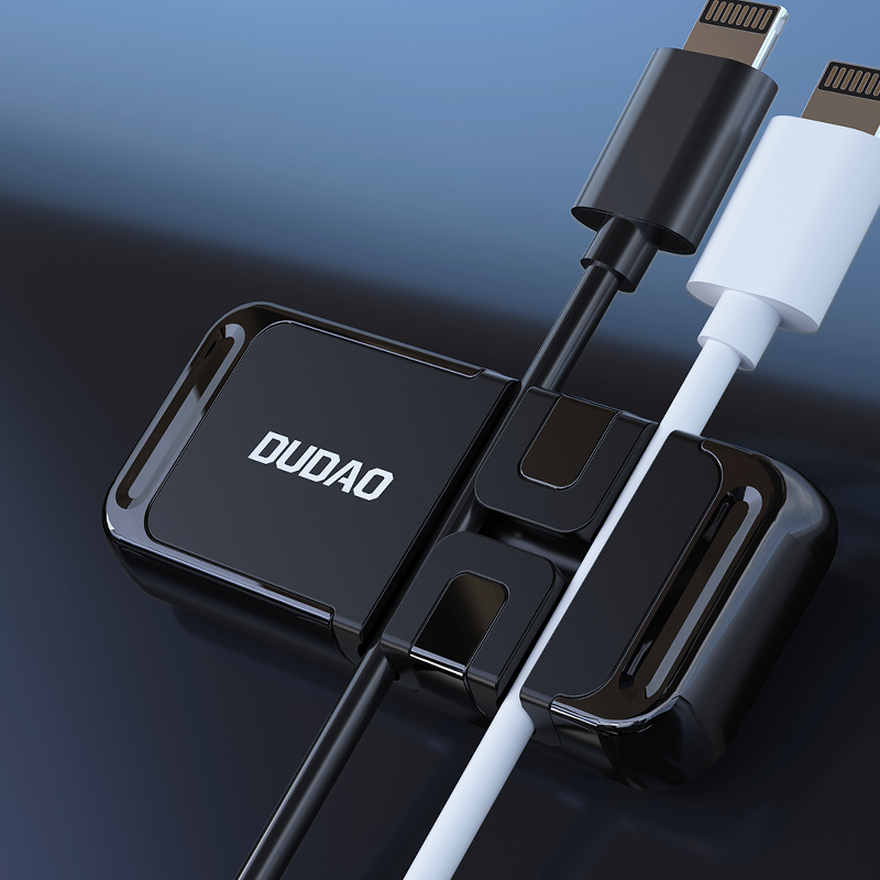 Dudao autoadesivo suporte magnético universal para telefone com suporte para carro para organizador de cabos de painel preto (F11s)