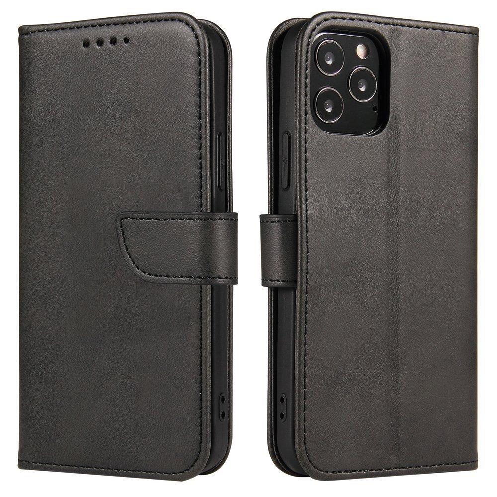 Magnet Case elegante estante tipo estante com suporte para iPhone 11 preto