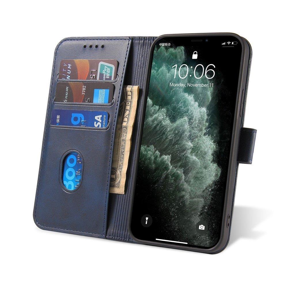 Magnet Case elegante estante tipo estante com suporte para iPhone 11 azul