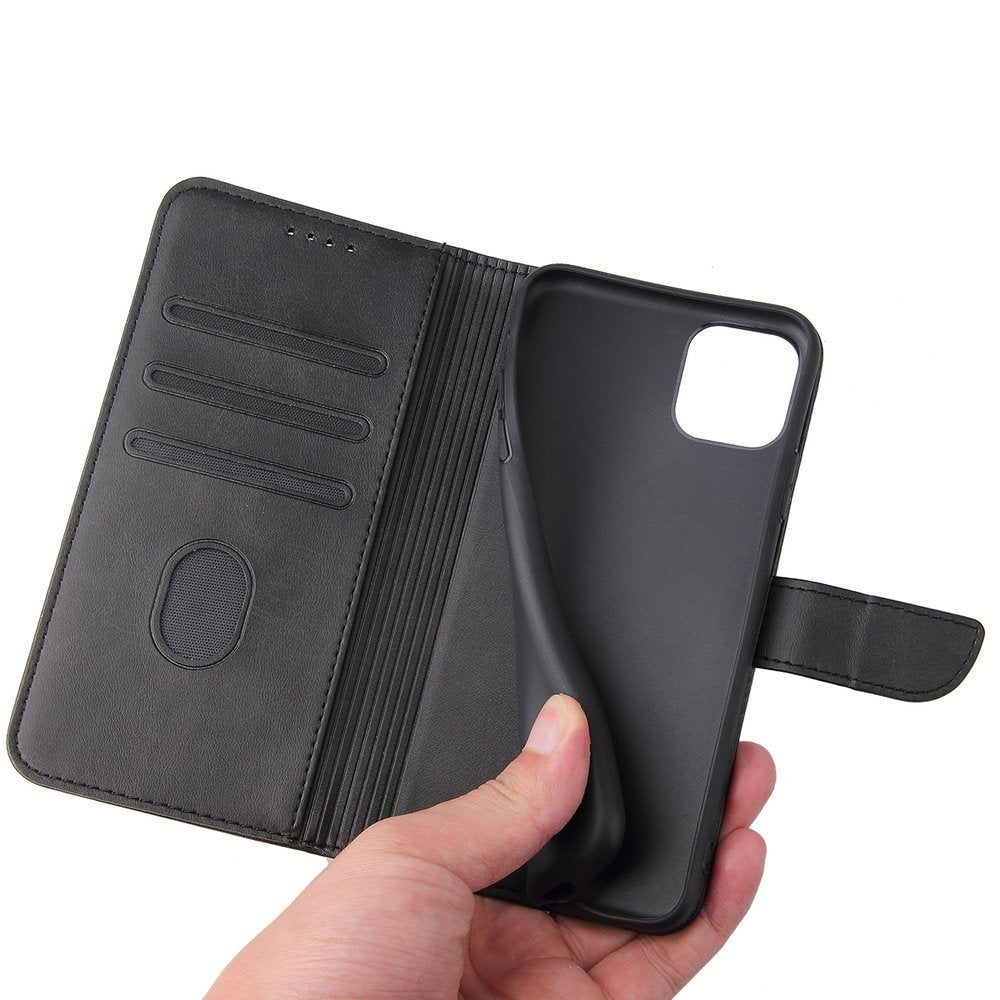 Estojo magnético elegante estante tipo estante com suporte para iPhone 11 Pro Max preto