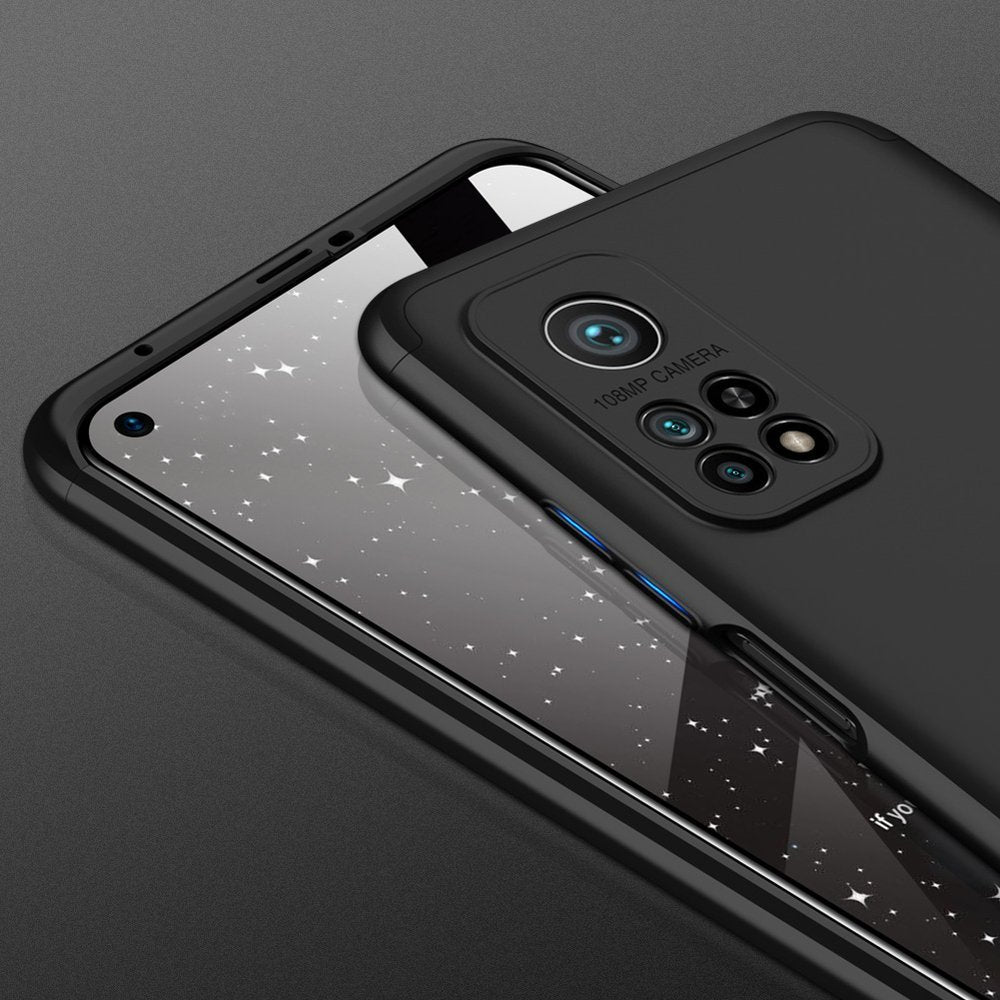 Capa de proteção frontal e traseira GKK 360 Capa de corpo inteiro Xiaomi Mi 10T Pro - Xiaomi Mi 10T preta