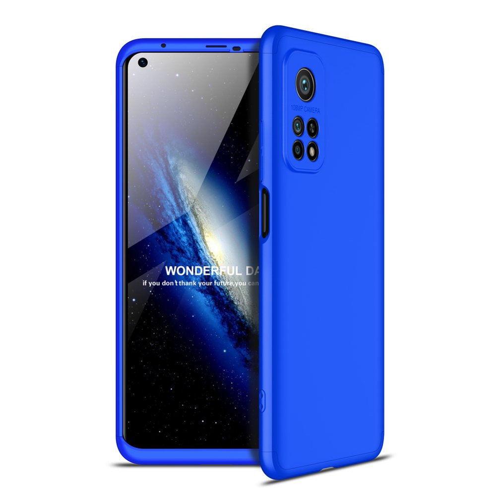 Capa de proteção frontal e traseira GKK 360 Capa de corpo inteiro Xiaomi Mi 10T Pro - Xiaomi Mi 10T azul