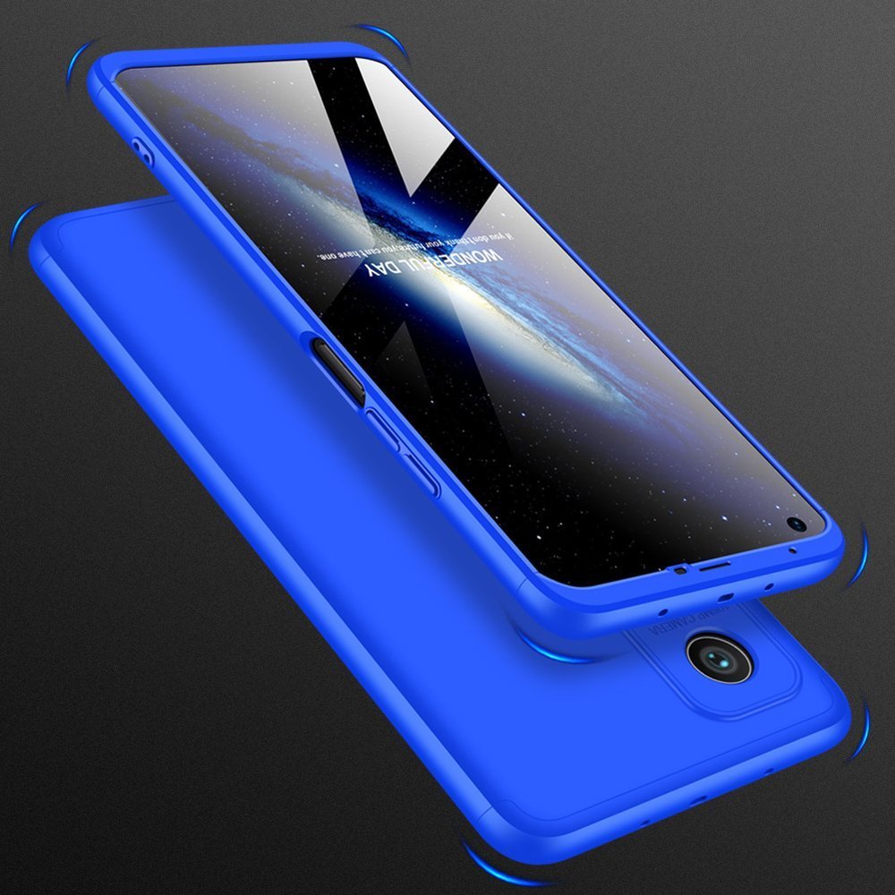 Capa de proteção frontal e traseira GKK 360 Capa de corpo inteiro Xiaomi Mi 10T Pro - Xiaomi Mi 10T azul