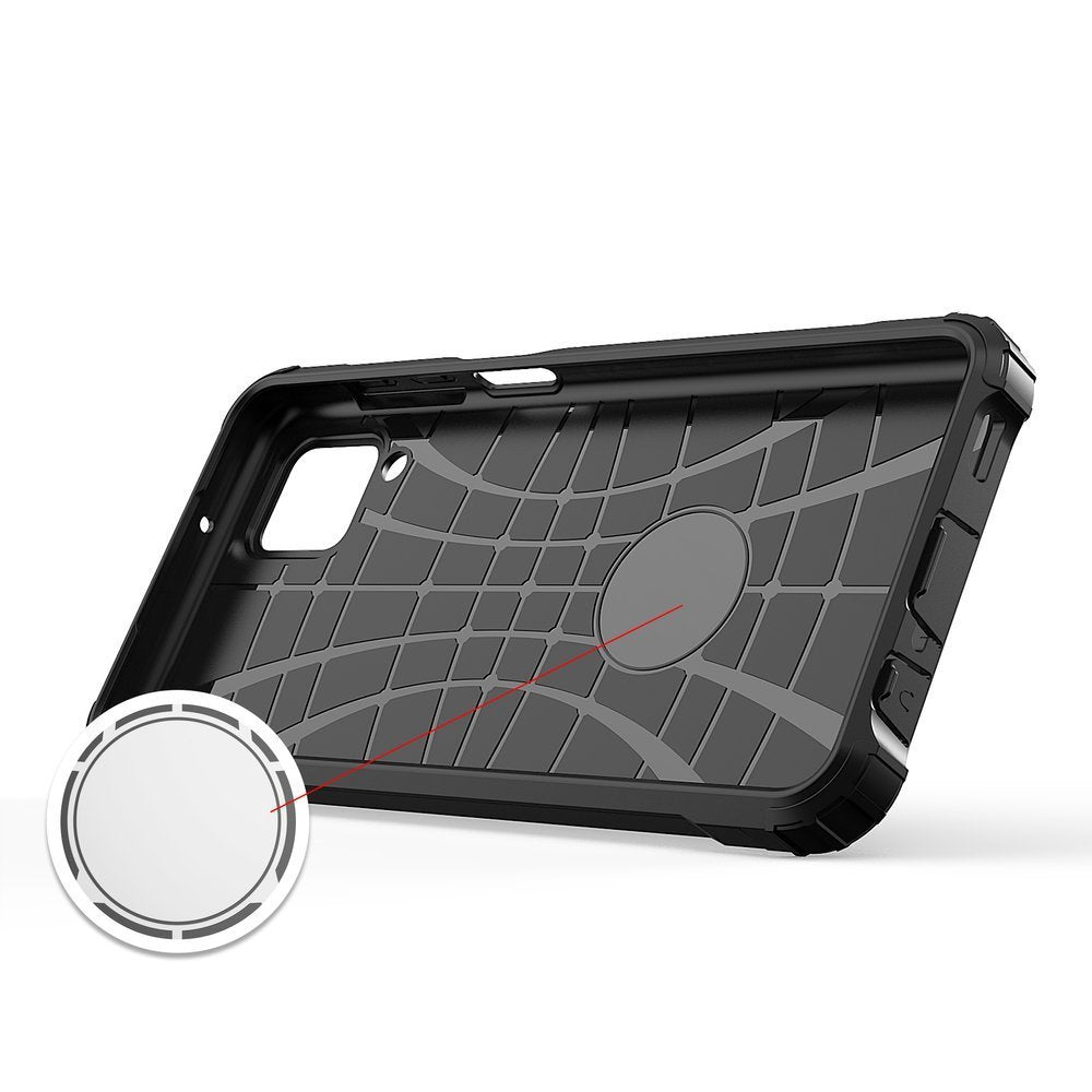 Capa Hybrid Armor Capa resistente e resistente para Samsung Galaxy A12 - Galaxy M12 dourada