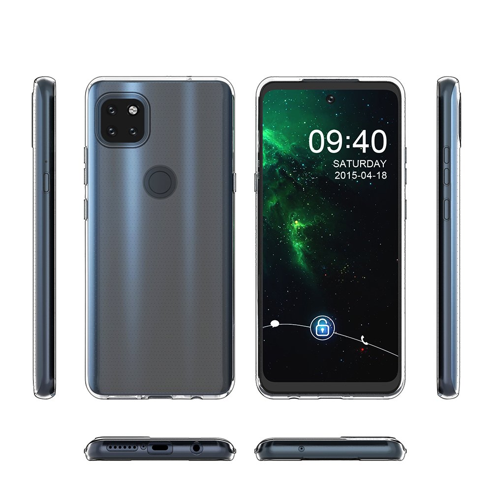 Capa ultra clara de 05 mm em gel TPU para Motorola Moto G 5G transparente