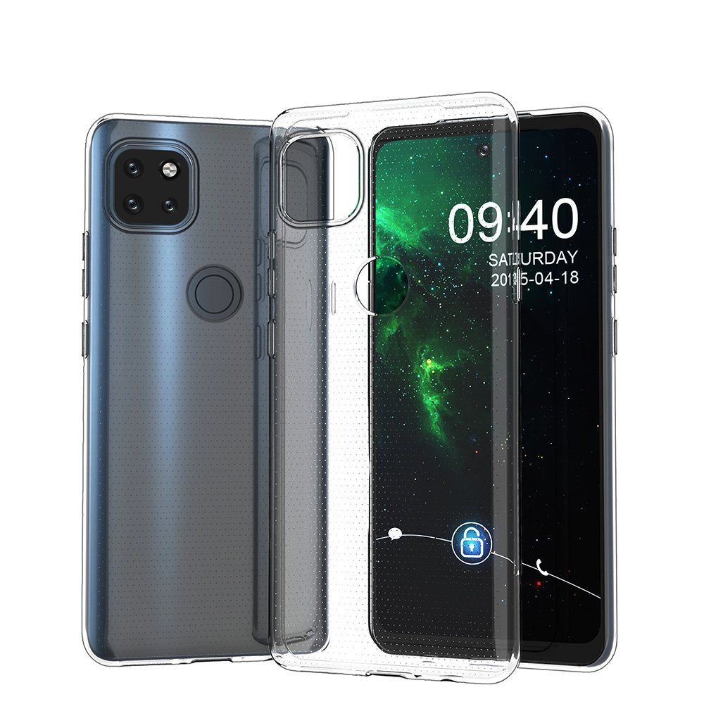 Capa ultra clara de 05 mm em gel TPU para Motorola Moto G 5G transparente