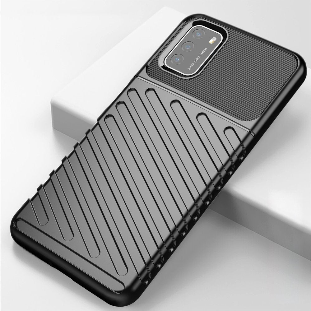 Capa Thunder Capa flexível resistente resistente em TPU para Xiaomi Poco M3 - Xiaomi Redmi 9T preto