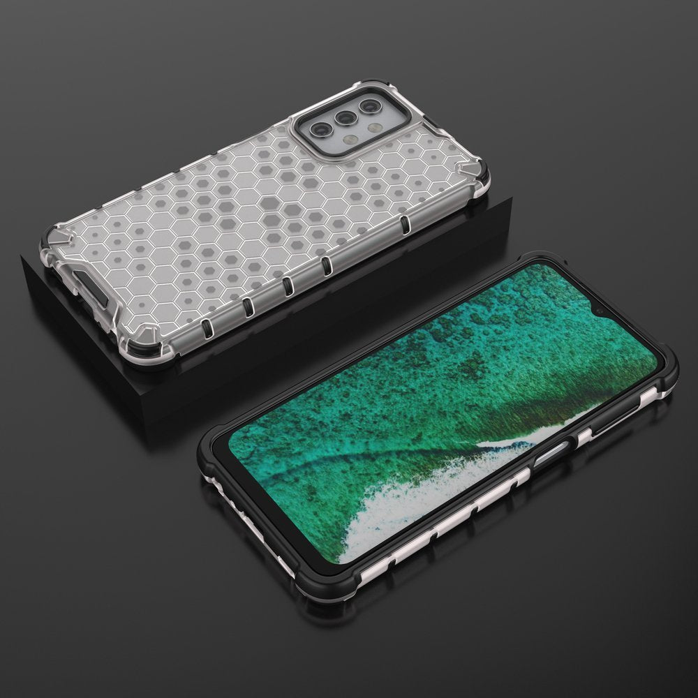 Capa de armadura de favo de mel com proteção de TPU para Samsung Galaxy A32 5G transparente