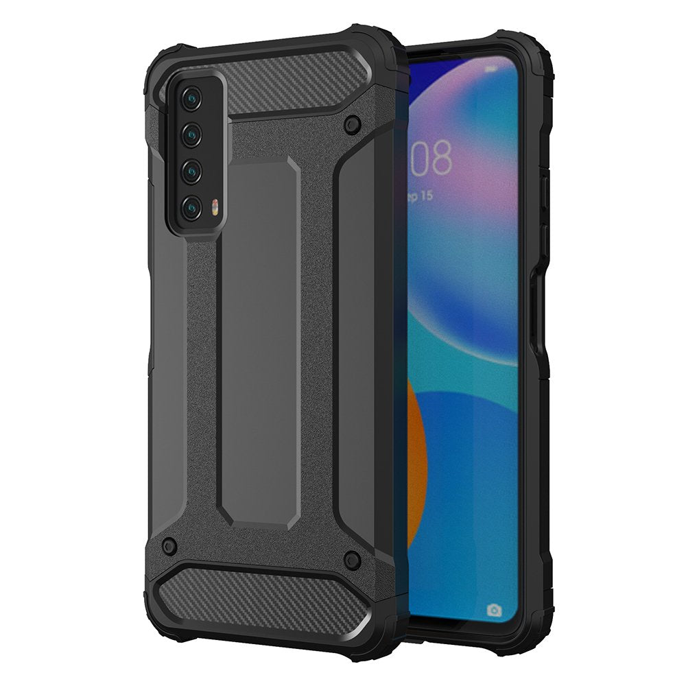 Capa Hybrid Armor Capa resistente e resistente para Huawei P Smart 2021 preta