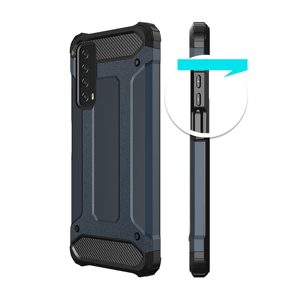 Capa Hybrid Armor Capa resistente e resistente para Huawei P Smart 2021 preta