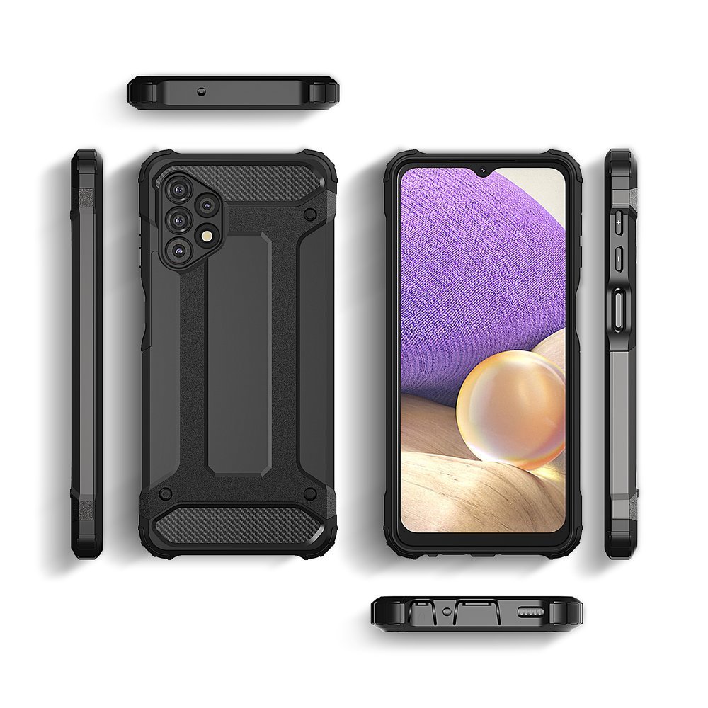 Capa Hybrid Armor Capa resistente e resistente para Samsung Galaxy A32 5G dourado