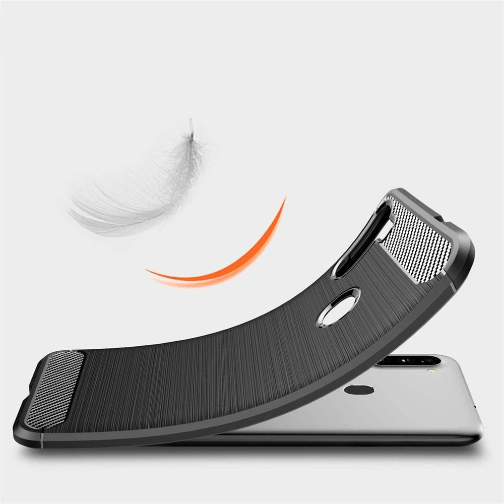 Capa carbono Capa flexível de TPU para Samsung Galaxy A11 - M11 preta