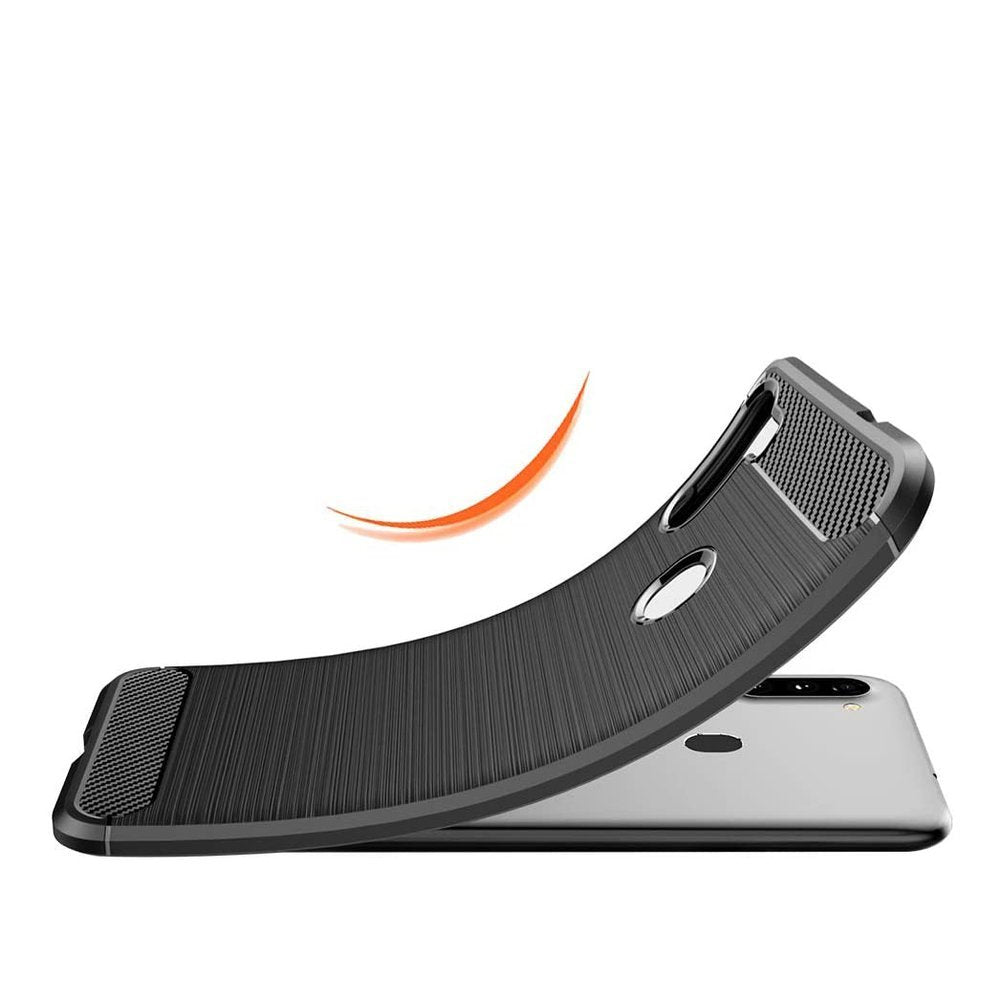 Capa carbono Capa flexível de TPU para Samsung Galaxy A11 - M11 azul