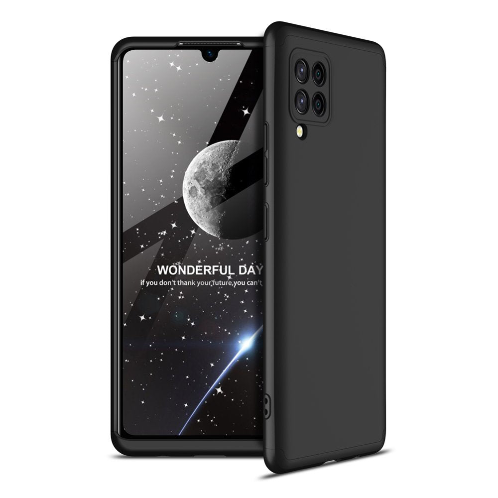 GKK 360 Capa de proteção frontal e traseira capa completa para Samsung Galaxy A42 5G preto