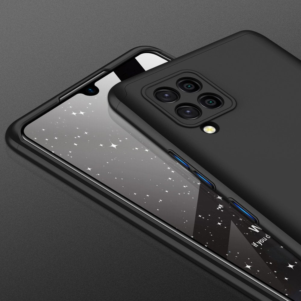 GKK 360 Capa de proteção frontal e traseira capa completa para Samsung Galaxy A42 5G preto