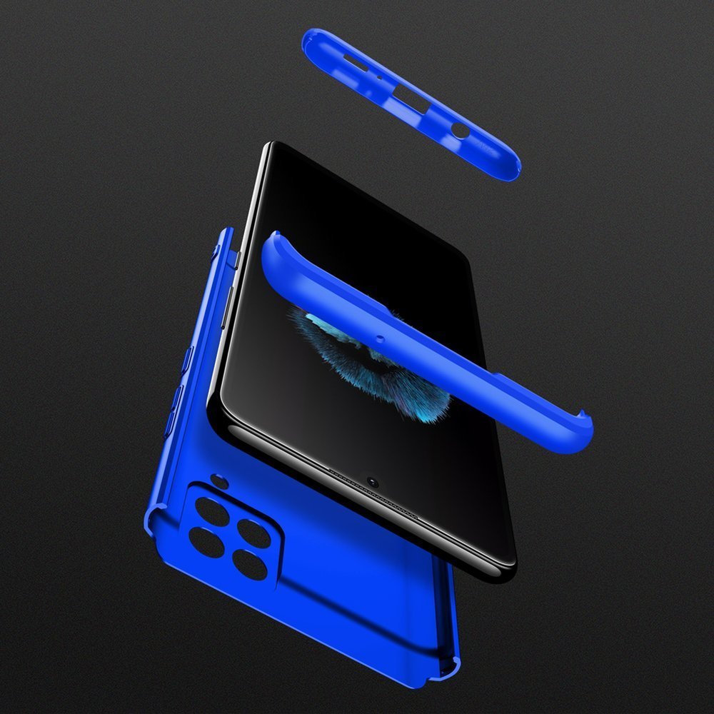 Capa de proteção GKK 360 frontal e traseira capa completa para Samsung Galaxy A42 5G azul
