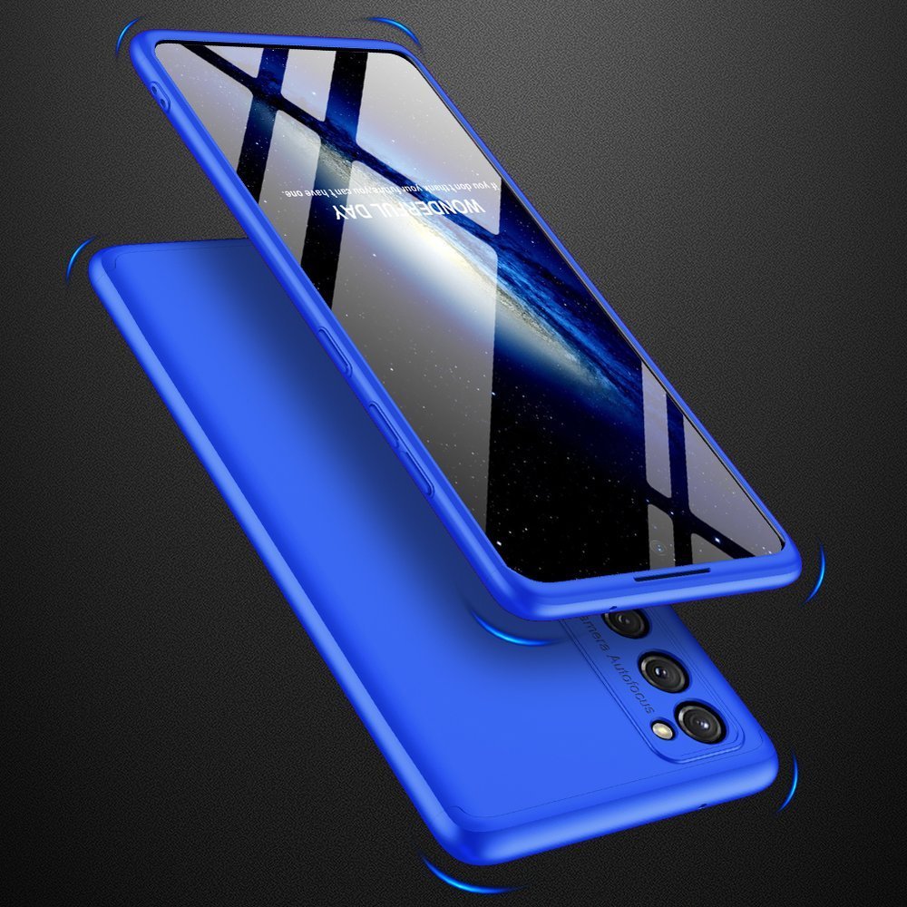 Capa de proteção GKK 360 frontal e traseira capa completa para Samsung Galaxy S20 FE 5G azul
