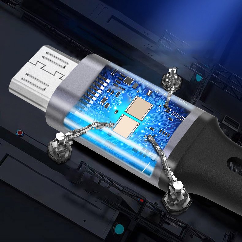 Cabo de dados da série Proda Azeada USB - USB Tipo-C 3A 1m cinza (PD-B52a)