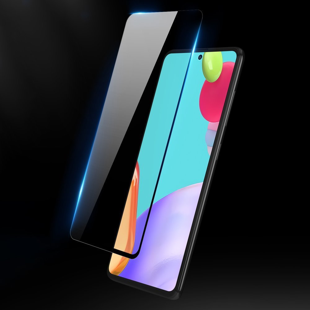 Protetor de tela resistente de vidro temperado 9D Dux Ducis 9D totalmente coberto com armação para Samsung Galaxy A52 5G - A52 4G preto (case amigável)