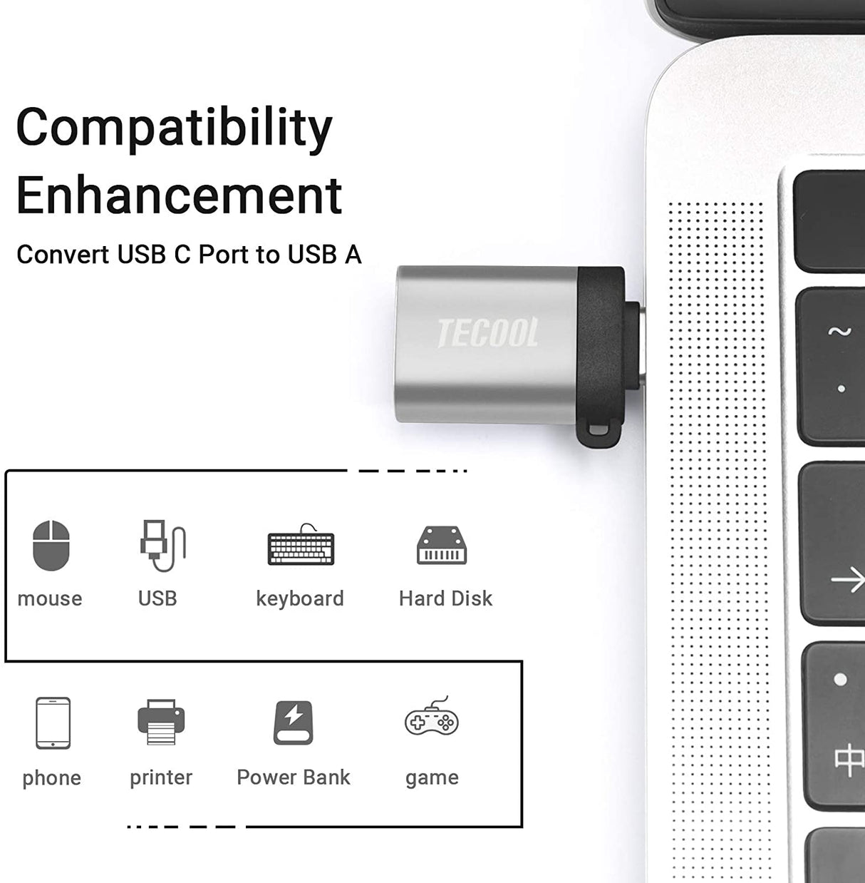 Capa para MacBook Pro 13" com Protetor de Teclado + Adaptador USB-C