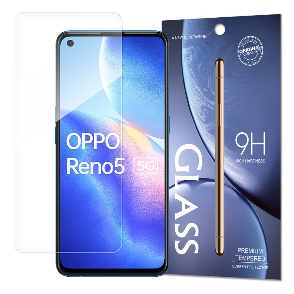 Protetor de tela de vidro temperado 9H para Oppo Reno 5 5G - Reno 5 4G - Find X3 Lite