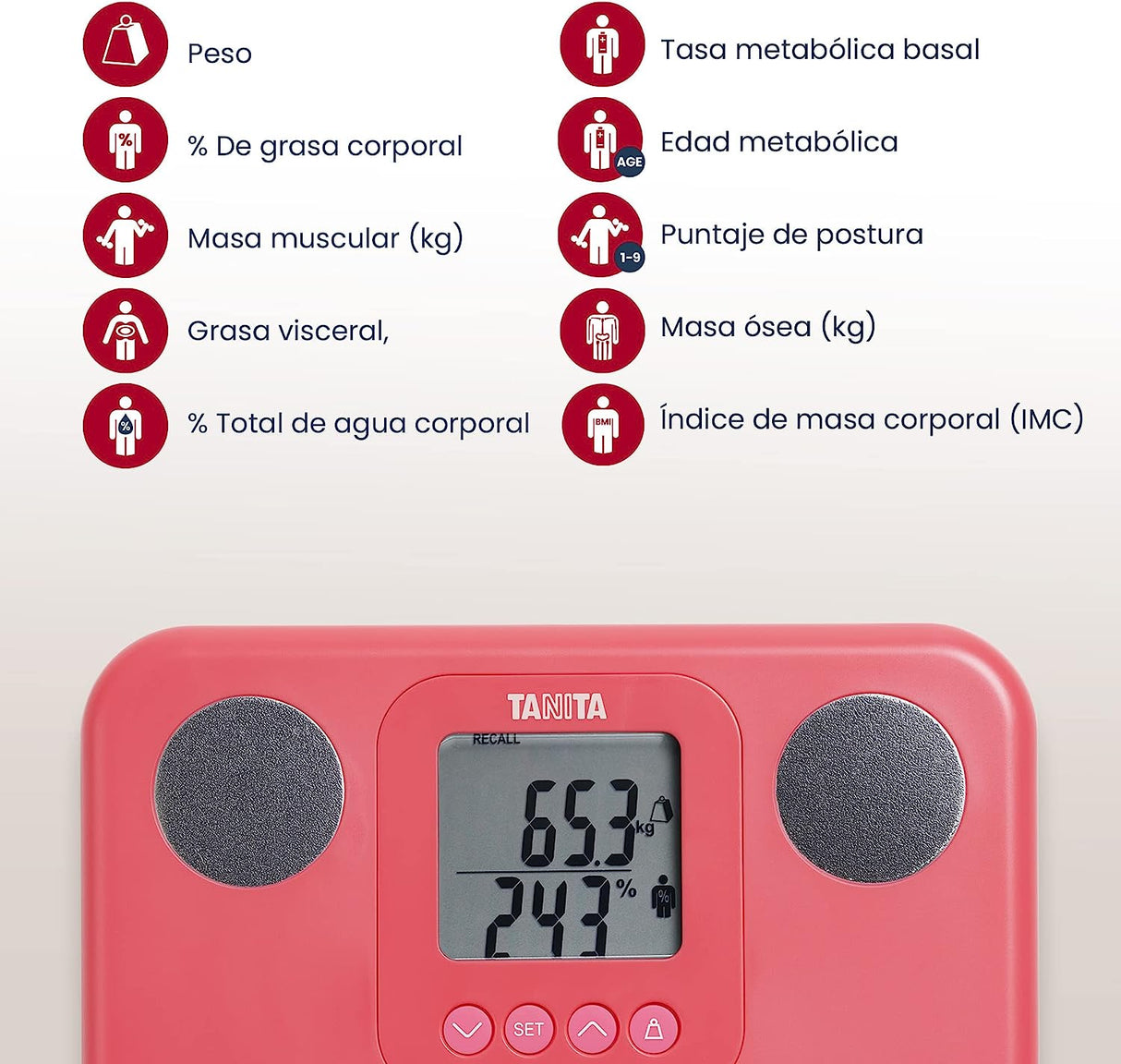 Tanita BC-730 Monitor Corporal - Rosa