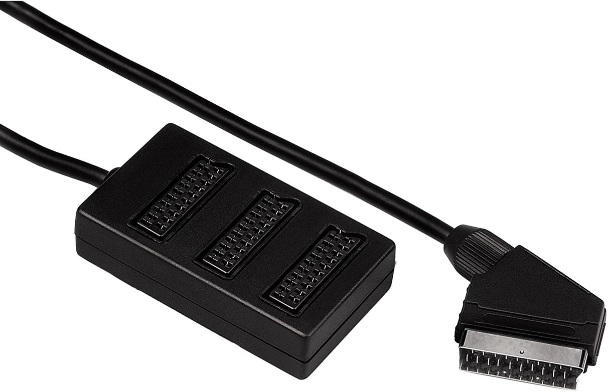 Splitter Scart 1 Macho para 3 Fêmeas 1x3