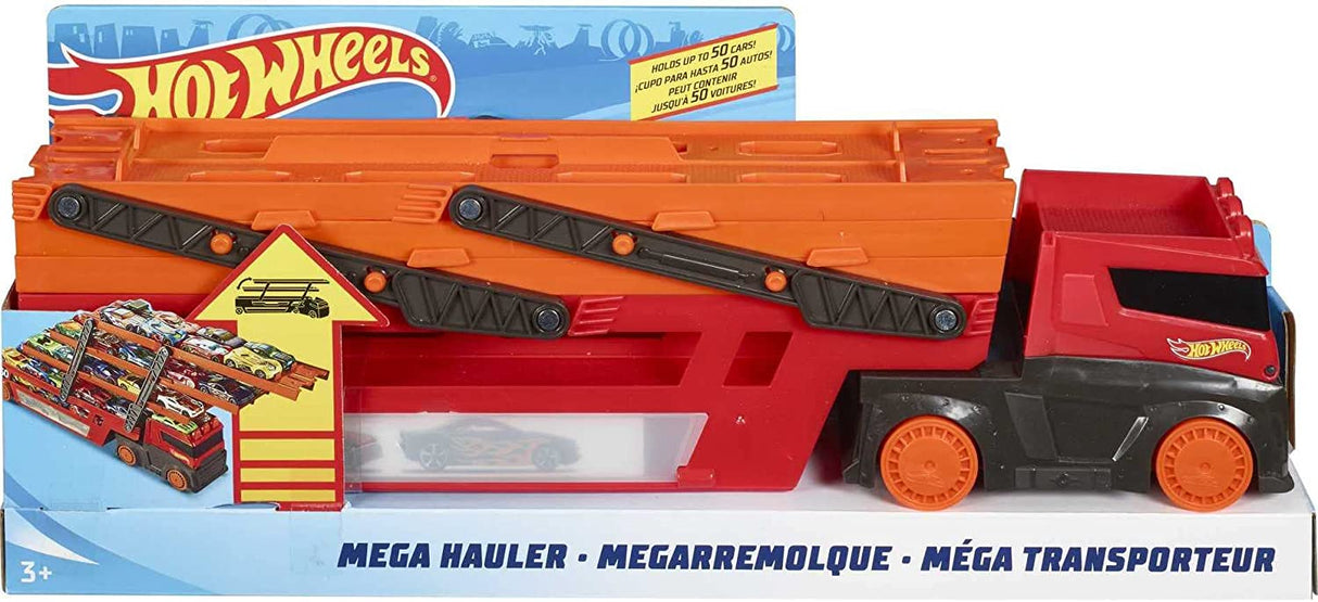 Hot Wheels - Camião transportador de carros - Mega Hauler