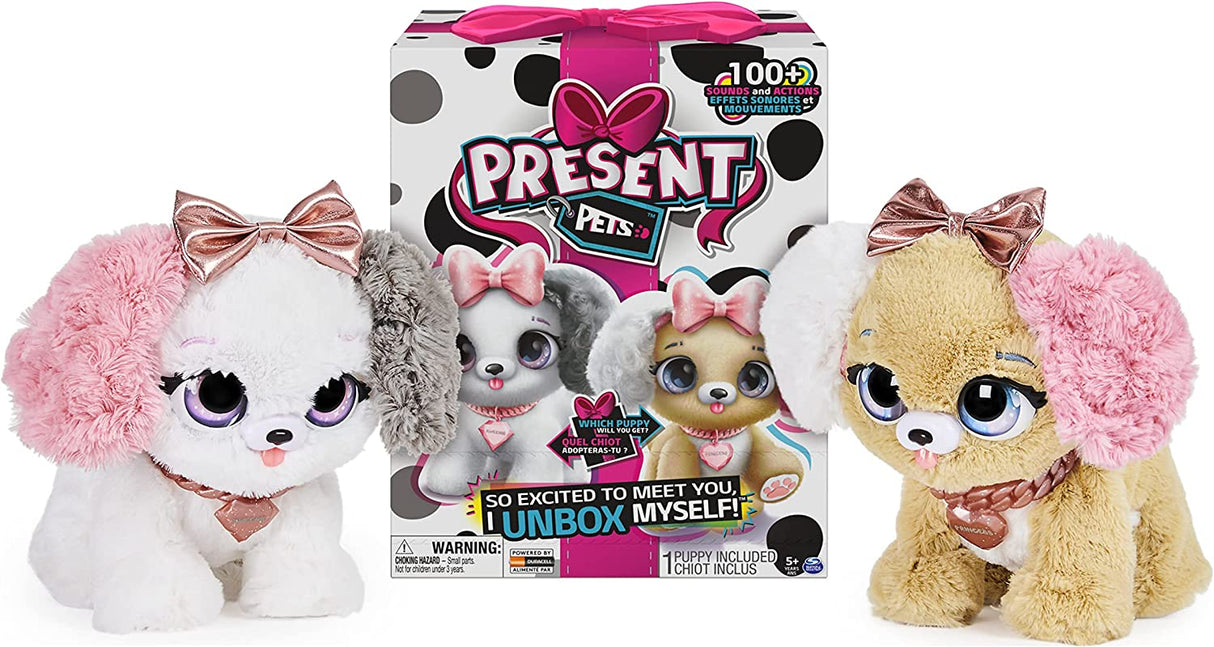 Peluche Cachorro Interativo Spin Master Present Pets Fancy Puppy