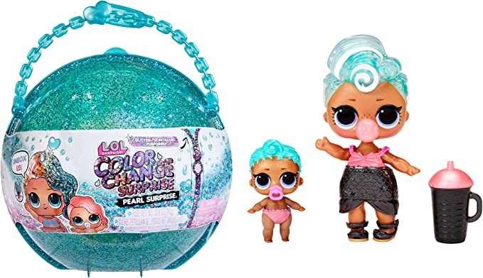 L.O.L. Surprise! Glitter Color Change Pearl Surprise - Sortido (Roxo ou Verde)